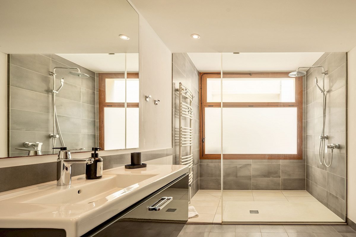 Bathroom with walk-in shower